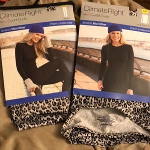 Cuddl Duds Long Sleeve Crew and Legging